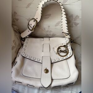 LIMITED EDITION Coach Cream Leather Shoulder Bag 11376